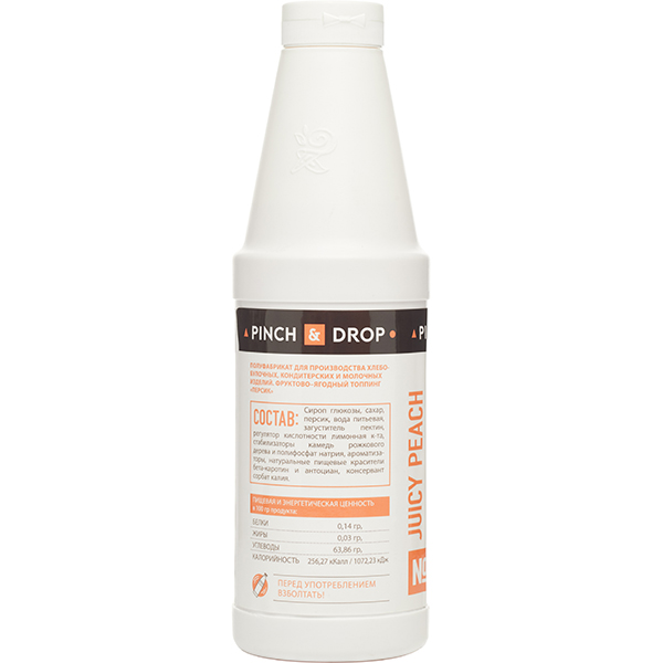 Топпинг «Персик» Pinch&Drop 1 кг;пластик;D=8,H=26см
