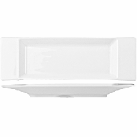 Блюдо «Максим» прямоугольное;фарфор;,H=23,L=261,B=83мм;белый