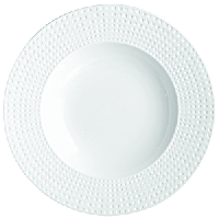Тарелка «Сатиник»;фарфор;D=210,H=23мм;белый