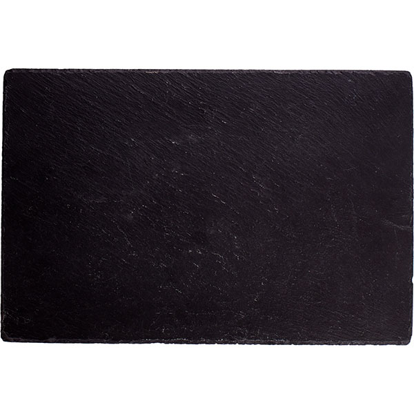 Блюдо для подачи;сланец натур.;,L=44,3,B=29,8см;черный