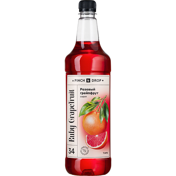 Сироп «Розовый Грейпфрут» Pinch&Drop;пластик;1л;D=81,H=301мм