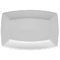 Блюдо «Виктория» прямоугольное;фарфор;,H=30,L=386,B=269мм;белый