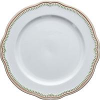 Тарелка «Опера Кармен» мелкая;фарфор;D=28см;белый,желт.