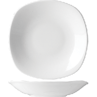 Тарелка глубокая «Сквэа»;фарфор;0,6л;,H=37,L=210,B=210мм;белый
