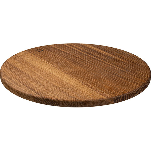 Доска для подачи без выемки;дуб;D=40,H=2см;древесн.