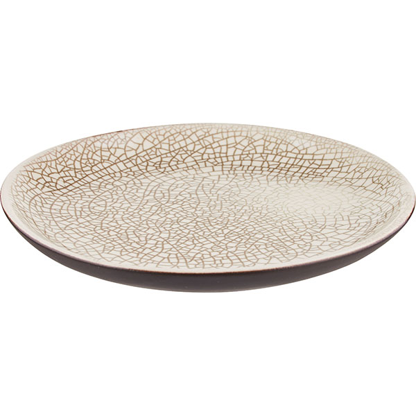 Тарелка «День и ночь» мелкая;керамика;D=21см;белый,черный