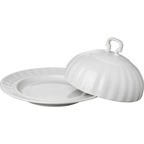 Масленка;фарфор;0,5л;белый