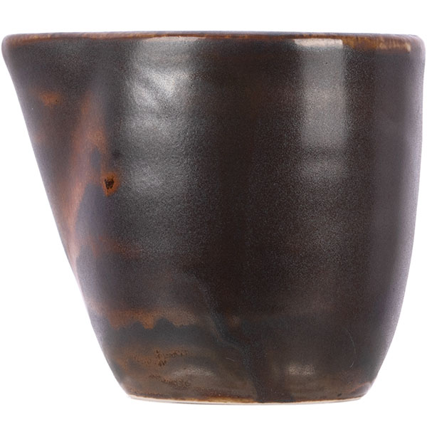 Сливочник «Мак»;фарфор;90мл;,H=60,L=70,B=58мм;медный