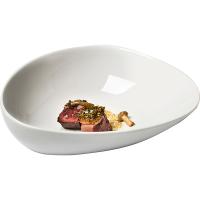 Салатник «Вэйв»;фарфор;0,8л;D=15,H=11см;белый,глянц.