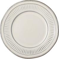 Тарелка «Стили» мелкая;фарфор;D=27см;белый