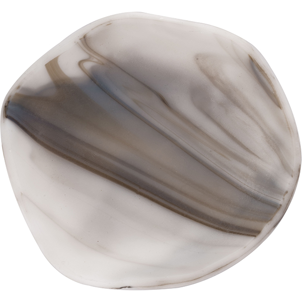 Тарелка «Нордик» маленькая;стекло;D=9см;серый