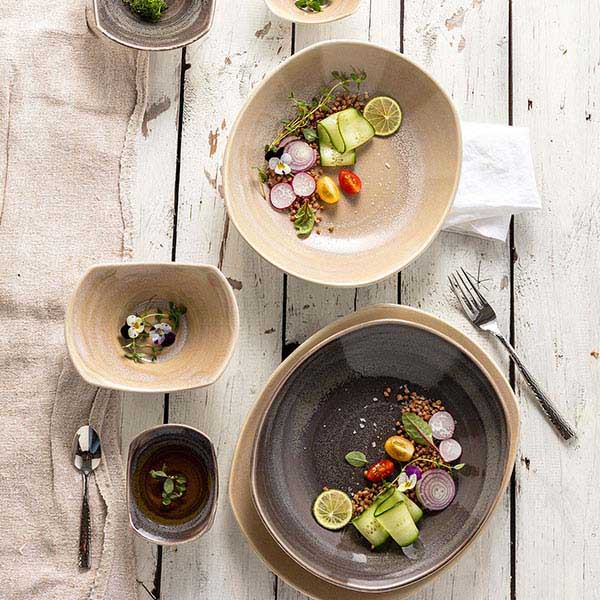 Тарелка глубокая «Революшн Сэндстоун»;фарфор;D=25см;бежев.