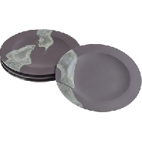 Тарелка «Слэйт» мелкая;сланец натур.;D=22,5см