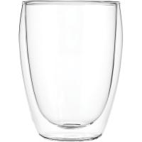 Бокал для горячих напитков «Проотель» двойные стенки;термост.стекло;350мл;D=80,H=115мм;прозр.