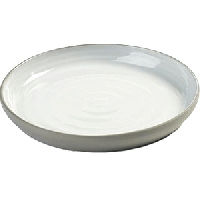 Тарелка «Даск»;керамика;D=145,H=18мм;белый,серый