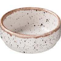 Салатник «Пунто Бьянка»;фарфор;350мл;D=12,H=5см;белый,черный