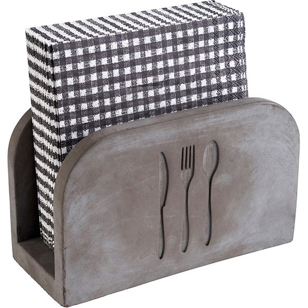 Салфетница;бетон;,H=100,L=160,B=75мм;серый