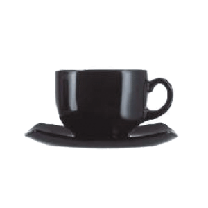 Чайная пара «Квадрато Блэк» набор[6шт];стекло;160мл;D=75,H=75,L=135,B=370мм;черный