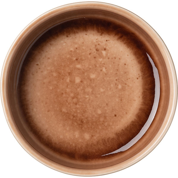 Салатник «Маррон Реативо»;фарфор;250мл;D=13,H=4см;коричнев.,бежев.