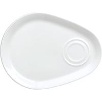 Блюдо «Симплисити» комби;фарфор;,L=25,5,B=21см;белый