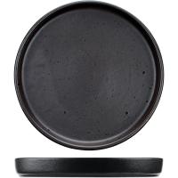 Тарелка «Оникс» с бортом;керамика;D=20см;черный