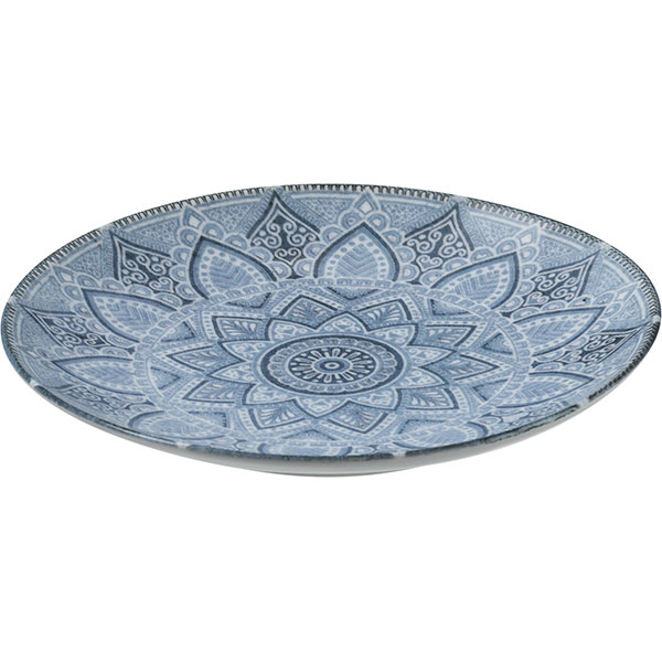 Тарелка «Вавилон»;фарфор;D=175,H=20мм;голуб.,тем.син.