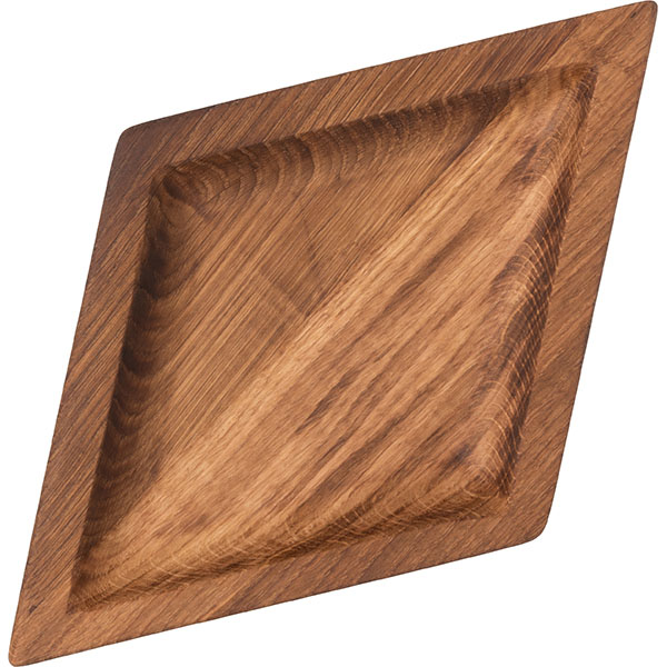 Тарелка «Ромб» светлый дуб;;,H=3,L=30,B=18см