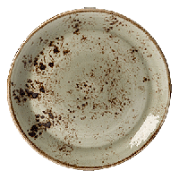 Тарелка пирожковая «Крафт Грин»;фарфор;D=15,H=2см;зелен.