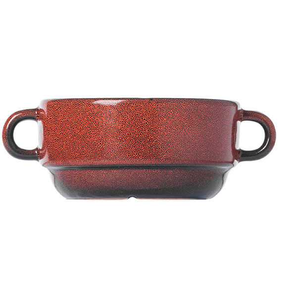 Чашка бульонная «Млечный путь оранжевый»;фарфор;300мл;D=115,H=55мм;оранжев.,черный