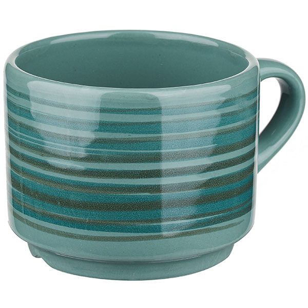 Чашка чайная «Трамонтано»;фарфор;200мл;D=80,H=65,L=105мм;малахит. Чашка чайная «Трамонтано»;фарфор;200мл;D=80,H=65,L=105мм;малахит.