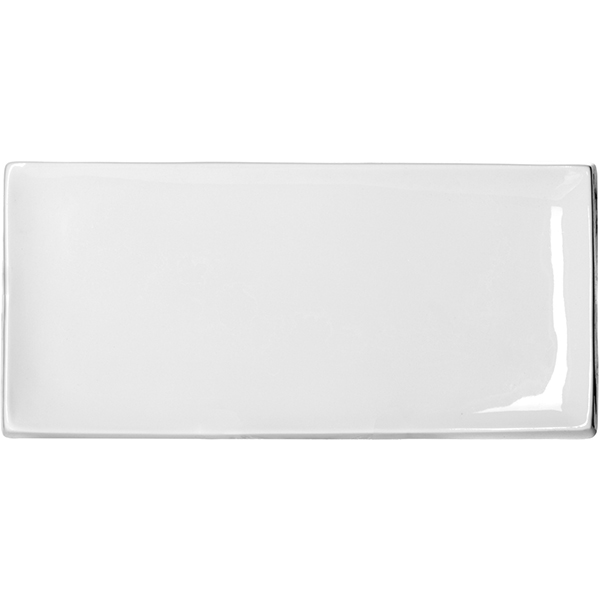 Блюдо для суши «Кунстверк»;фарфор;,H=18,L=240,B=110мм;белый