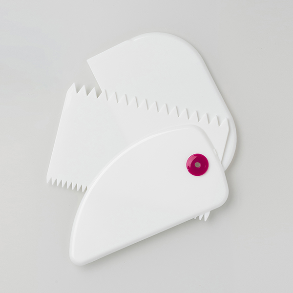 Набор шпателей кондитерских (3 шт.);нейлон;белый