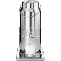 Емкость для диспенсера для молока без крана;сталь нерж.;5л;,H=26см