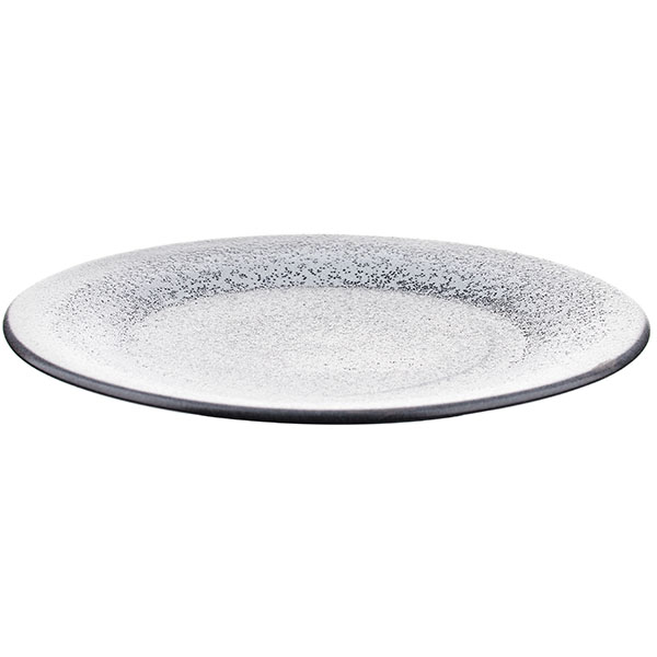Тарелка «Млечный путь»;фарфор;D=26см;черный,серый
