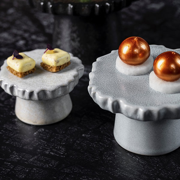 Подставка для комплимента «Ро Дизайн Бай Кевала»;керамика;D=9,H=5см;белый