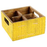 Ящик;дерево;,H=10,L=17,B=17см;желт.