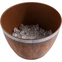 Салатник (для арт. 85250);пластик;4,5л;D=25,H=16см;тем.корич.,металлич.