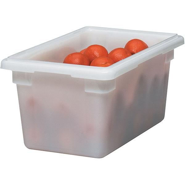 Контейнер для продуктов;полиэтилен;18л;,H=23,L=30,5,B=46см;белый