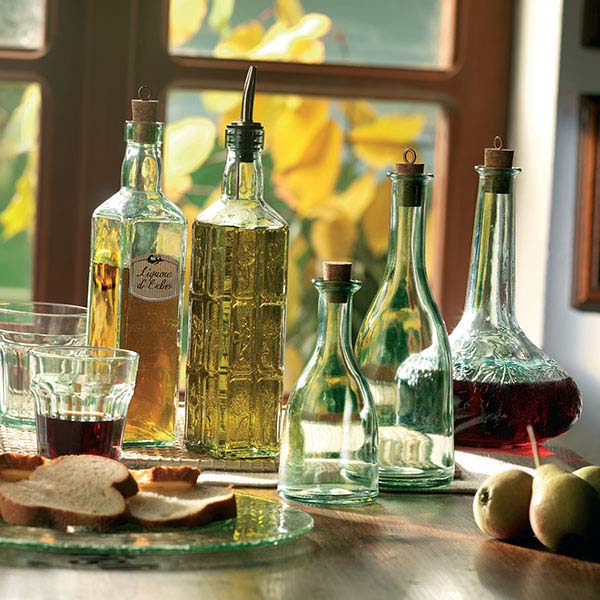 Бутылка для масла с пробкой «Фиори»;стекло;0,575л;,H=30,L=6,B=6см;прозр.