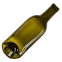 Блюдо для подачи;стекло;,L=32,B=11см;олив.