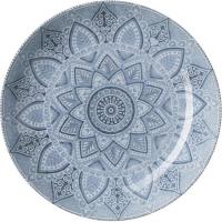 Тарелка глубокая «Вавилон»;фарфор;0,7л;D=205,H=40мм;голуб.,тем.син.