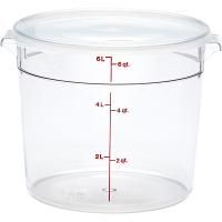 Контейнер для продуктов градуированный;поликарбонат;5,7л;D=25,2,H=20,2см;прозр.