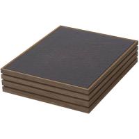 Подставка фуршетная с охладителем;орех,сланец натур.;,H=75,L=325,B=265мм;тем.дерево,черный