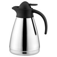 Кофейник вакуумный «Санекс»;сталь нерж.,пластик;1л;,H=23,L=15,8,B=13см;серебрист.,черный