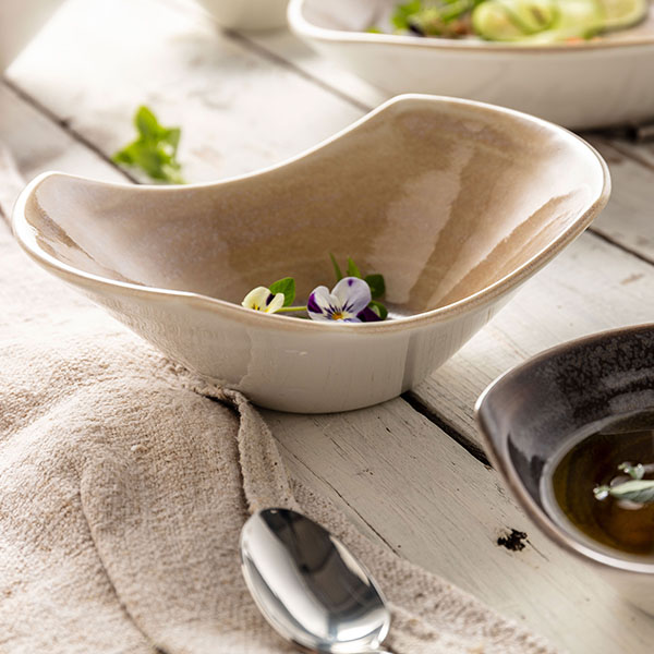 Салатник для комплимента «Революшн»;фарфор;D=11см;бежев.