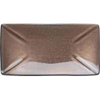 Блюдо для суши «Пати»;фарфор;,L=27,B=14см;серый,синий