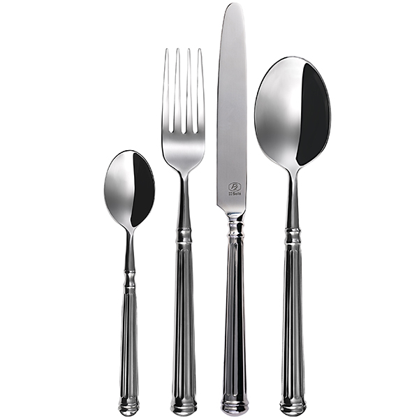 Вилка столовая «Роял»;хромоник. сталь;,L=20,8см;металлич.