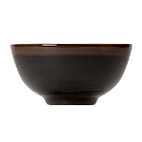 Салатник «Кото»;фарфор;0,75л;D=16,H=8см;черный,коричнев.