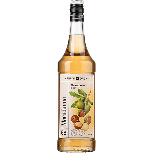 Сироп «Макадамия» Pinch&Drop;стекло;1л;D=85,H=330мм