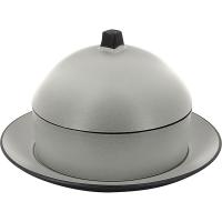 Блюдо для подачи «Экинокс»;керамика;D=22,H=13см;серый